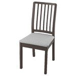 EKEDALEN Chair, dark brown, Orrsta light grey