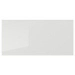 RINGHULT Drawer front, high-gloss light grey, 40x20 cm