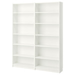 BILLY Bookcase, white, 160x28x202 cm