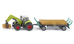 Tractor with Bale Grab and Trailer