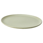 MOSSMAL Plate, dot pattern/light green, 22 cm