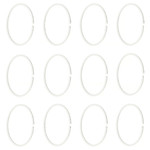 HASSJÖN Shower curtain ring, white