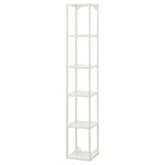 ENHET High fr w shelves, white, 30x30x180 cm