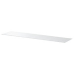 BESTÅ Top panel, glass/white, 180x40 cm
