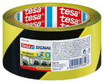 Tesa Universal Signal Warning Tape 66mx50mm, yellow/black