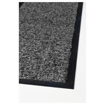 KÖGE Door mat, grey, black, 69x90 cm