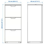 GALANT File cabinet, white, 51x120 cm
