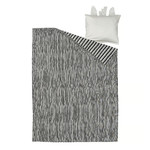 NATTHÄGER Duvet cover and pillowcase, black white/zebra, 150x200/50x60 cm