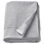 VINARN Bath sheet, light grey, 100x150 cm