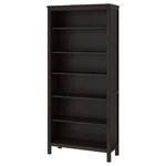 HEMNES Bookcase, black-brown, 90x197 cm