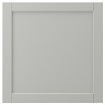 LERHYTTAN Door, light grey, 60x60 cm