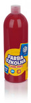 Astra School Paint Bottle 1000ml, dark red