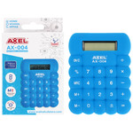 Axel Calculator Home/School/Office AX-004, silicone, blue