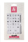 Hi Hybrid Nail Stickers Simple