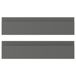 VOXTORP Drawer front, dark grey, 40x10 cm