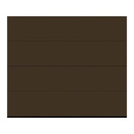 Sectional Garage Door 2500 x 2125 mm L with drive Isomatic brown