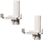 B-Tech Side-Clamping Speaker Wall Mounts (Pair) B777, white