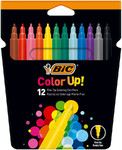 BIC Fine Tip Coloring Felt Pens 12 Colours