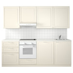 METOD Kitchen, white Maximera/Bodbyn off-white, 240x60x228 cm