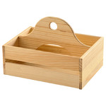 CHOKLADHAJ Portable organiser, wood, 25x18 cm