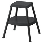 HADDARP Step stool, 4-way black-grey