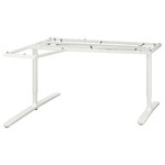 BEKANT Underframe for corner table top, white, 160x110 cm