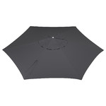 LINDÖJA Parasol canopy, anthracite, 300 cm
