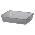 KOMPLEMENT Mesh basket, dark grey, 75x58 cm
