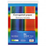 Corrugated Paper B4 10pcs, rainbow