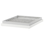 KOMPLEMENT Pull-out tray with insert, white, 50x58 cm