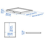 KOMPLEMENT Pull-out tray, white, 50x58 cm