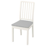 EKEDALEN Chair, white, Orrsta light grey