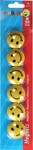 Magnets Smiley 30mm 6pcs, random colours