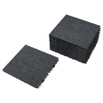 RUNNEN Floor decking, outdoor, textile dark grey, 0.81 m²