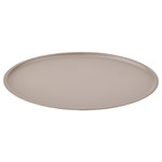 LINDRANDE Candle dish, dark grey-beige, 22 cm