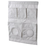 LEN Hanging storage, dotted/light grey, 45x64 cm