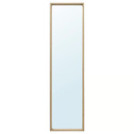 NISSEDAL Mirror, white stained oak effect, 40x150 cm