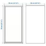 EKET Wall-mounted cabinet combination, white, 175x35x70 cm