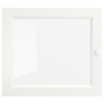 OXBERG Glass door, white, 40x35 cm