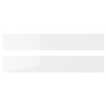 RINGHULT Drawer front, high-gloss white, 60x10 cm, 2 pack