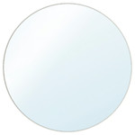 LINDBYN Mirror, white, 80 cm