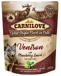 Carnilove Dog Food Venison & Strawberry Leaves in Pate 300g