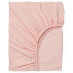 DVALA Fitted sheet, light pink, 180x200 cm