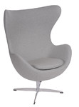 Armchair Egg Premium, light grey