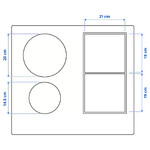 KOLSTAN Induction hob, IKEA 500 black, 58 cm