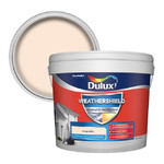 Dulux Exterior Paint Weathershield All Weather Protection Smooth Masonry Paint 10l magnolia