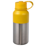 HETLEVRAD Insulated flask, stainless steel/yellow, 0.5 l