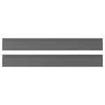 VOXTORP Drawer front, dark grey, 80x10 cm