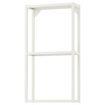 ENHET Wall fr w shelves, white, 40x15x75 cm