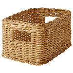TRUMMIS Basket, handmade rattan, 18x25x14 cm